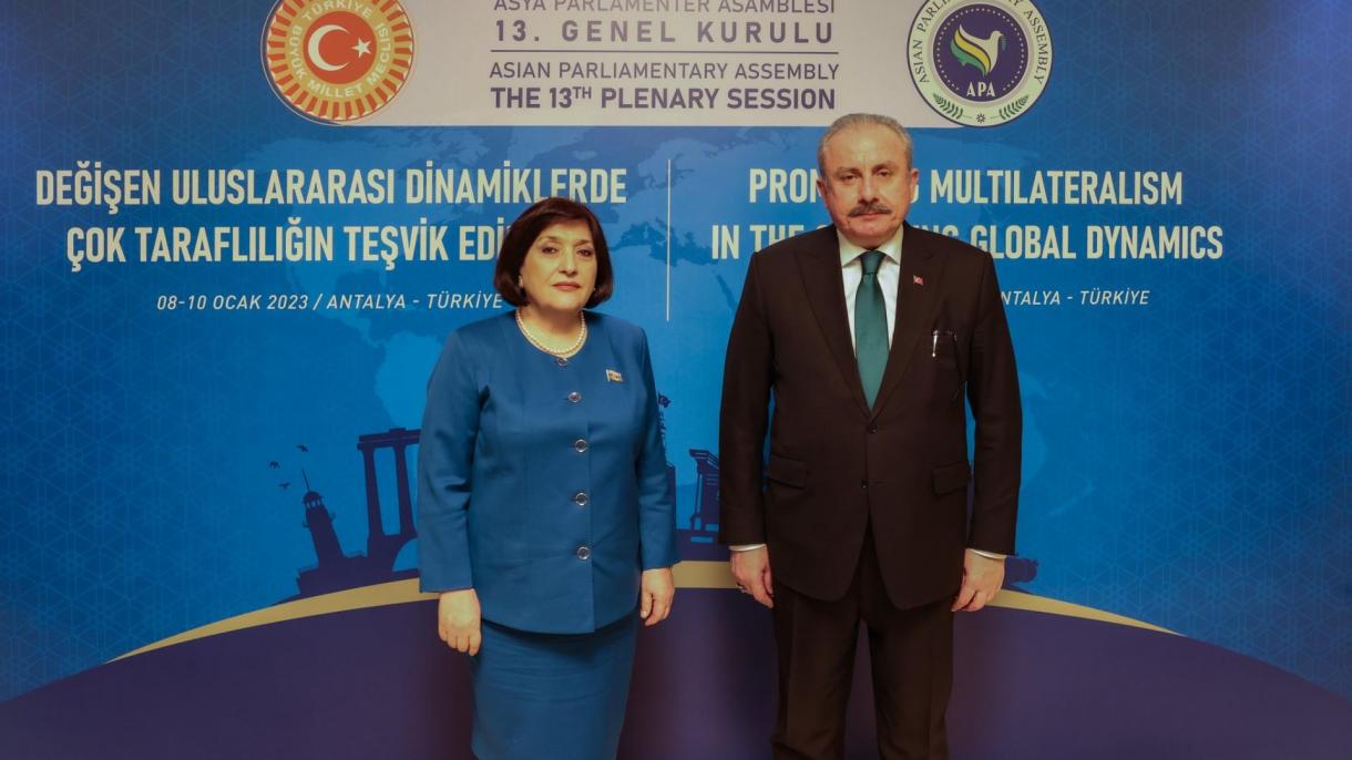 دیدار شنتوپ با رئیس مجلس ملی آذربایجان