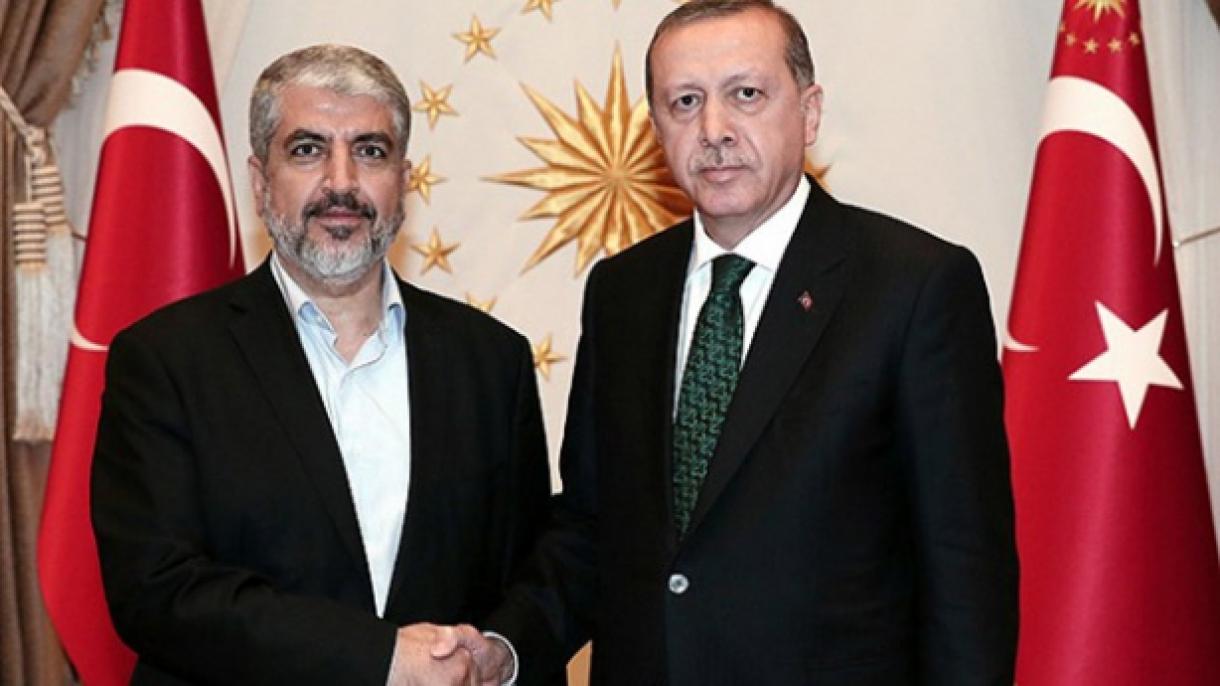 Ärdoğan Hamas säyäsät büro başlığı Halid Meşalnı qabul itte