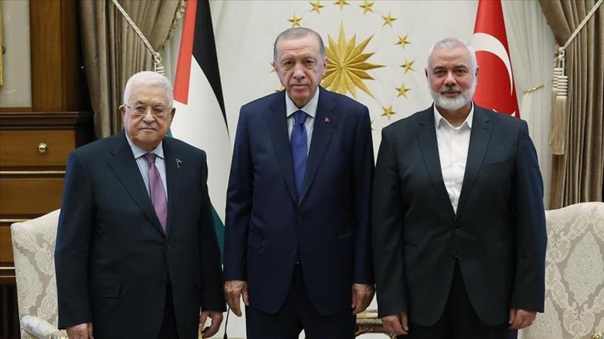 اردوغان در آنکارا با عباس و هنیه دیدار کرد