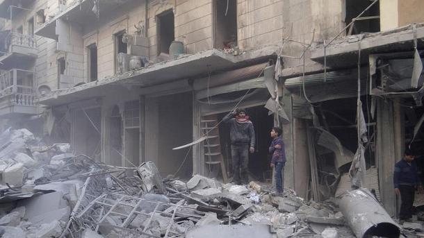 روس طیاره لری نینگ حلب ده بمباردلری...