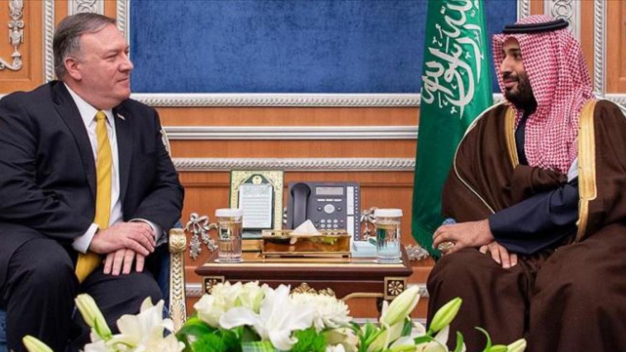 美国务卿彭佩奥与沙特王储萨尔曼举行会晤磋商伊朗问题