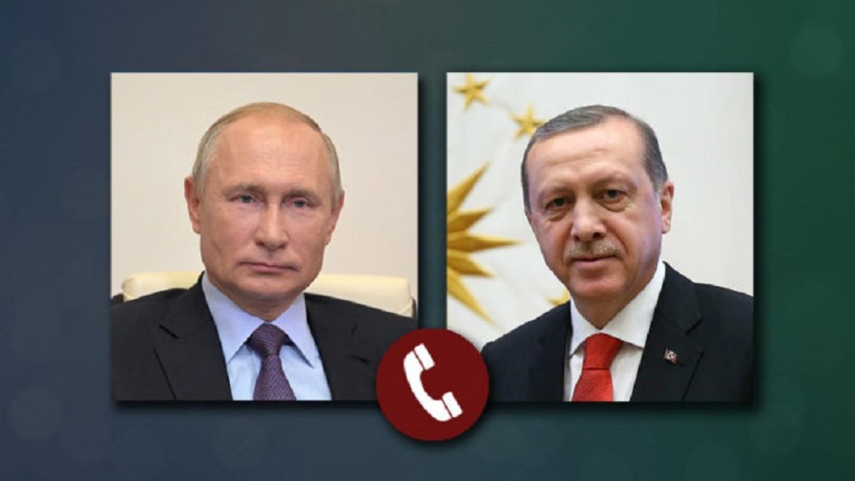 Erdo'g'an Rossiya Prezidenti Vladimir Putin bilan muloqot qildi