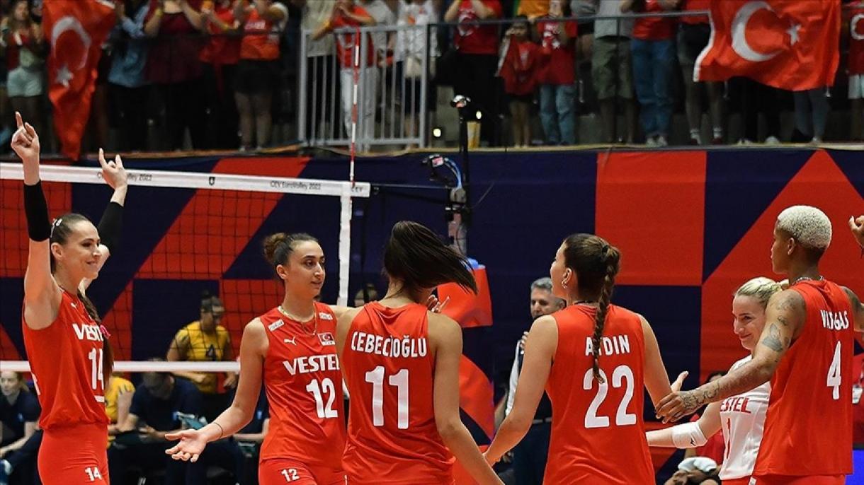 Selección turca de voleibol derrota a Suecia en CEV 2023