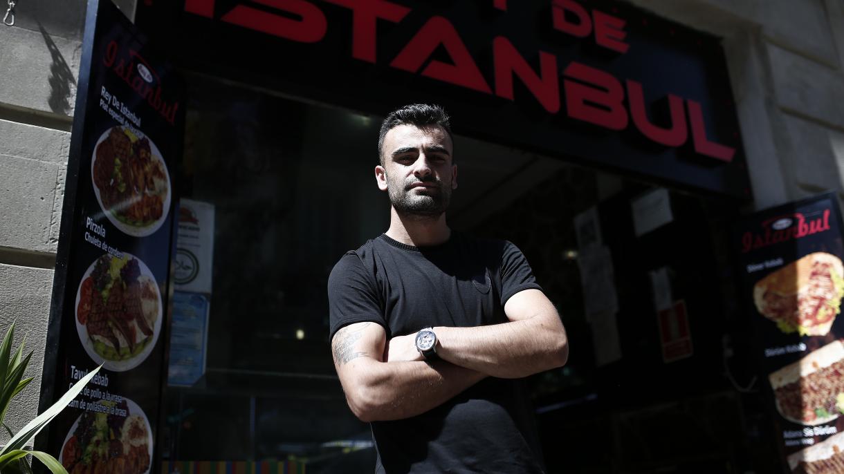 Barselona polisi Türk restoranının əməkdaşlarına təşəkkür etdi