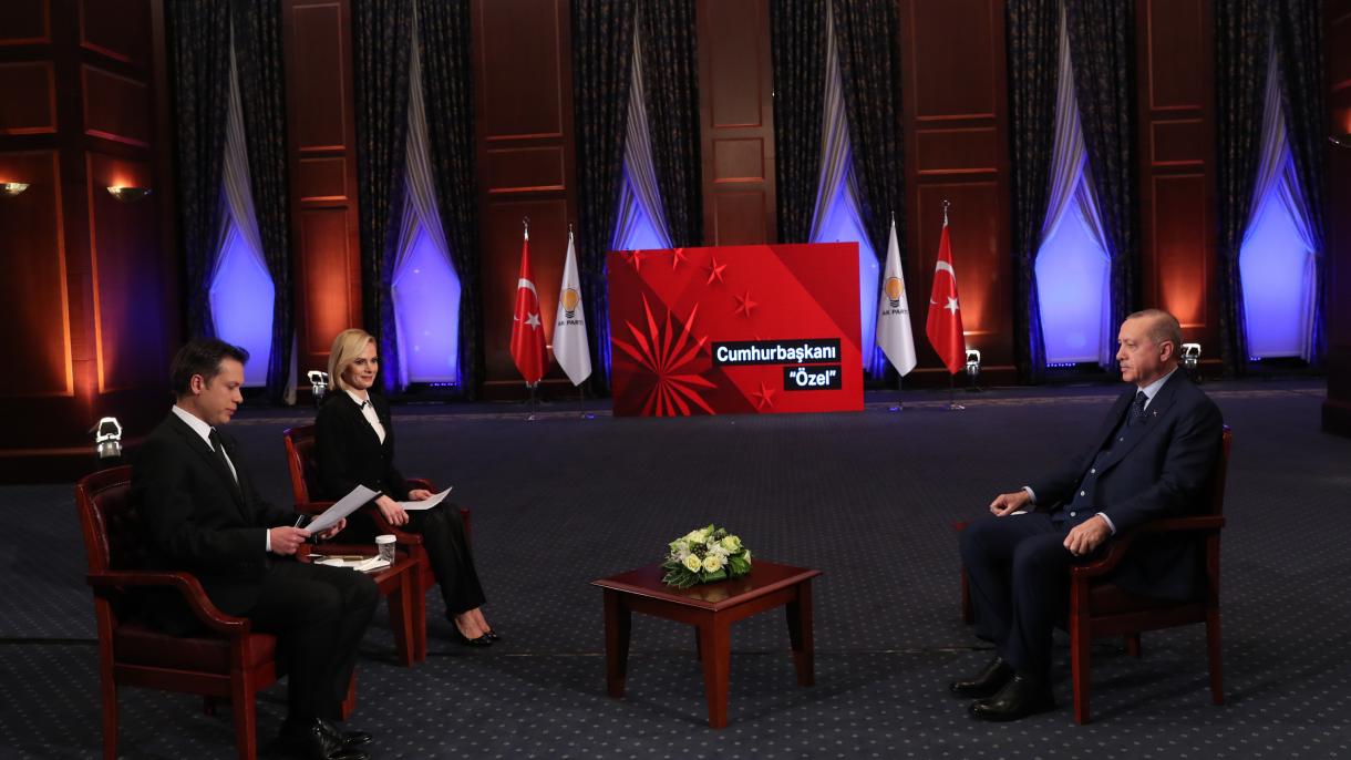 El presidente Erdogan evalúa la agenda en una entrevista televisiva