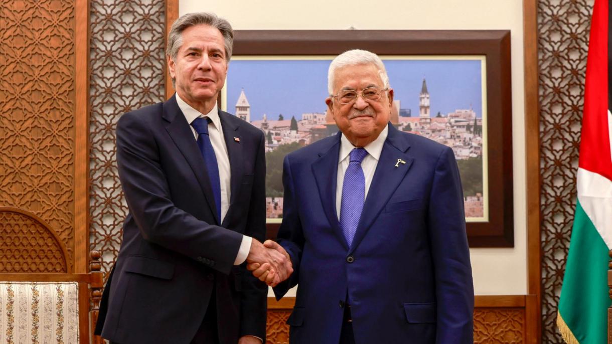 Secretarul de stat al SUA s-a întâlnit cu președintele palestinian în Ramallah