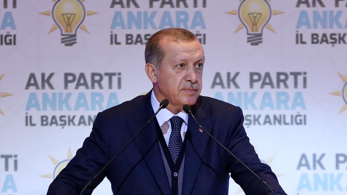 Erdogan se reunió con la organización provincial de Ankara del Partido AK