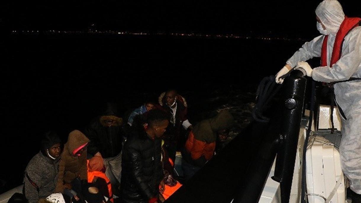 نجات 23 مهاجر غیرقانونی در سواحل چناق‌قلعه تورکیه