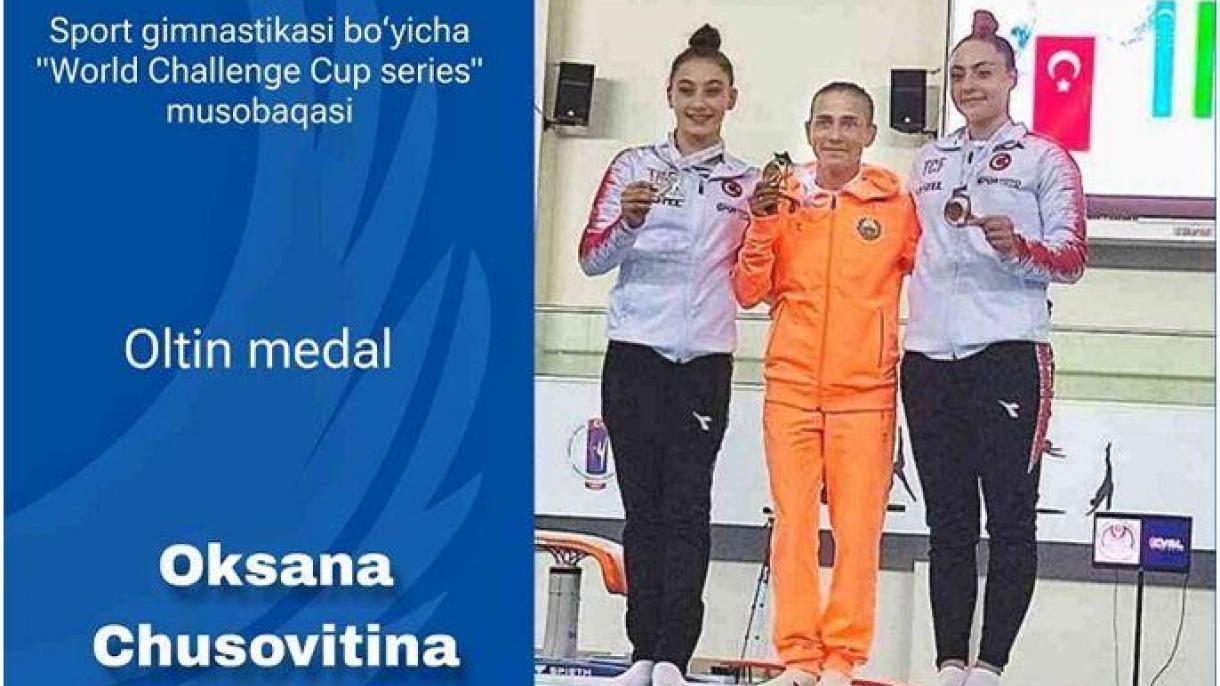 O'zbekistonlik gimnastikachi Turkiyada oltin medalni qo‘lga kiritdi