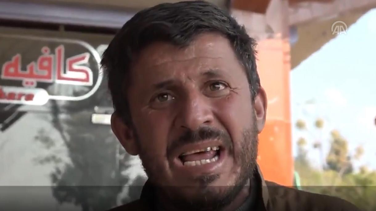 Un sirio, que ha vuelto a abrir su comercio, agradece al ejército turco