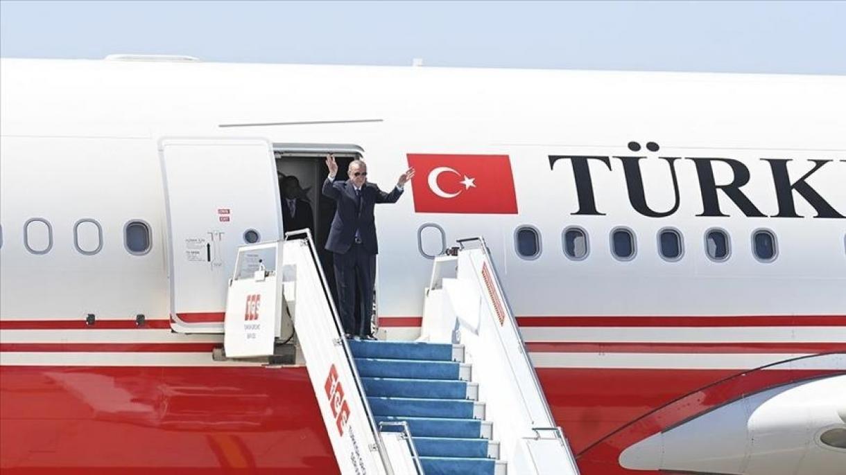 Prezident Erdogan, Birleşen Arap Emirliklerine Gitdi