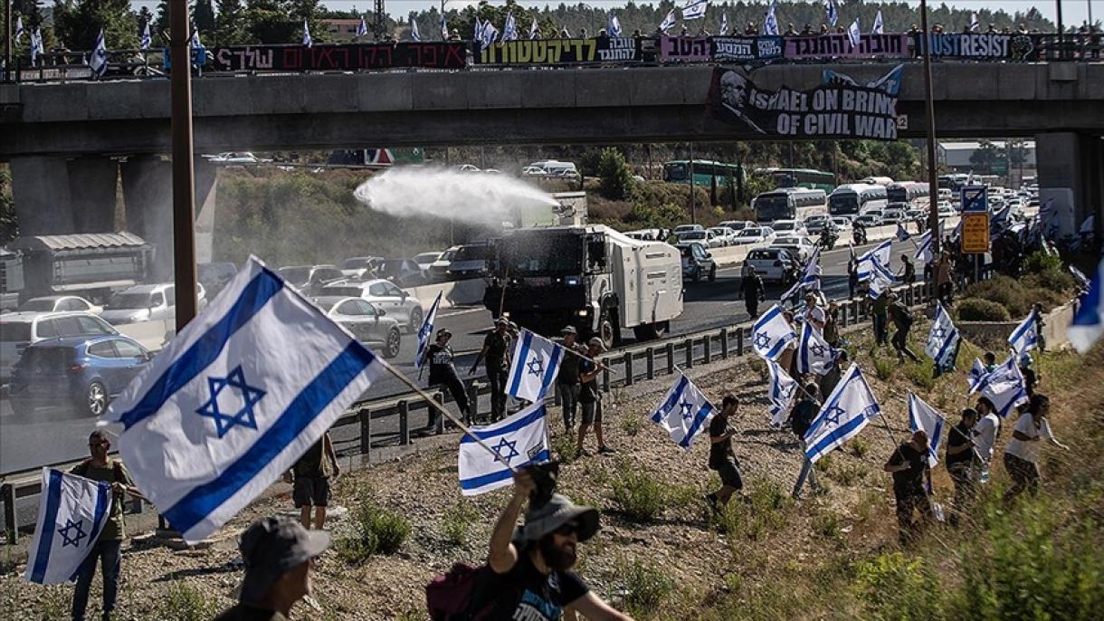 اعتراض سراسری مردم اسرائیل به تصویب قانون جنجال برانگیز مقررات قضایی