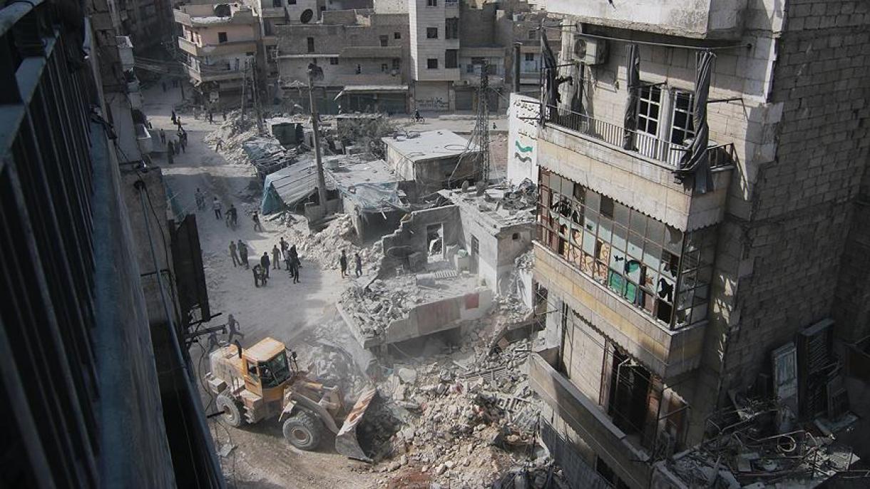 حلب میں گزشتہ دو روز سے جاری فضائی حملوں کے نتیجے میں 145 افراد ہلاک