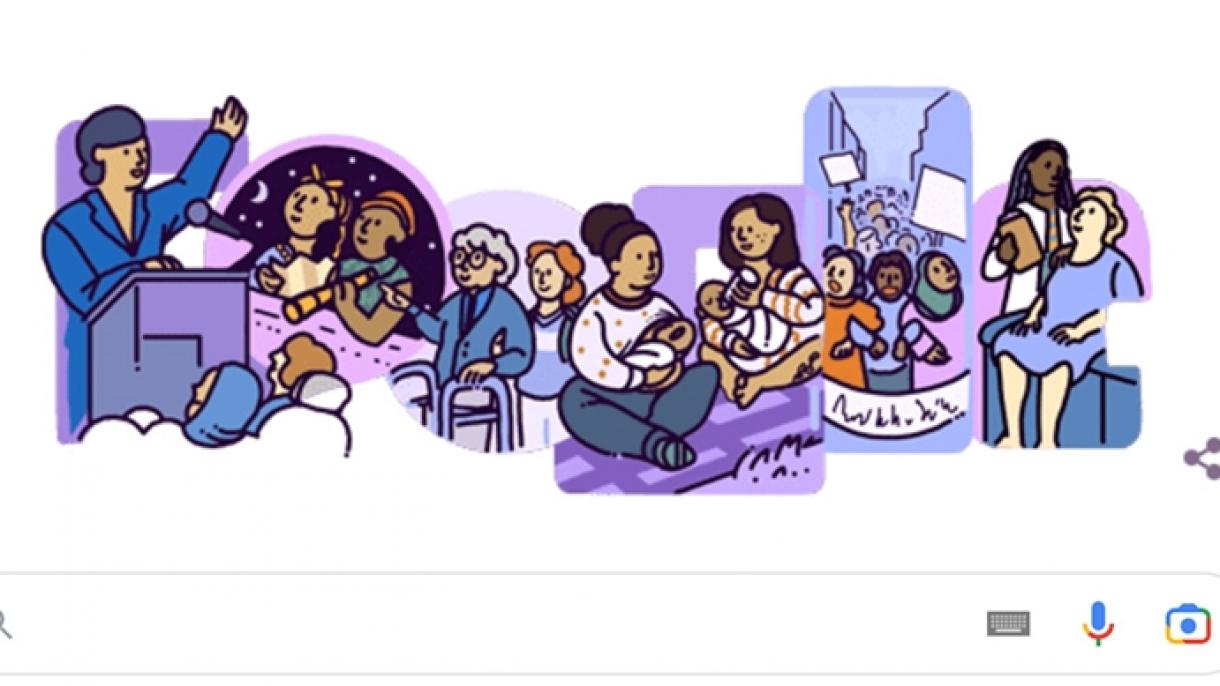طراحی لوگوی مخصوص گوگل به مناسبت روز جهانی زن