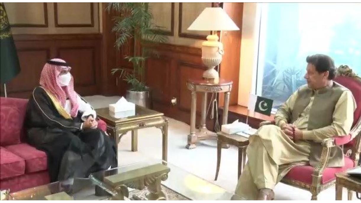 وزیراعظم عمران خان سے سعودی عرب کے وزیر خارجہ پرنس فیصل بن فرحان السعود کی ملاقات