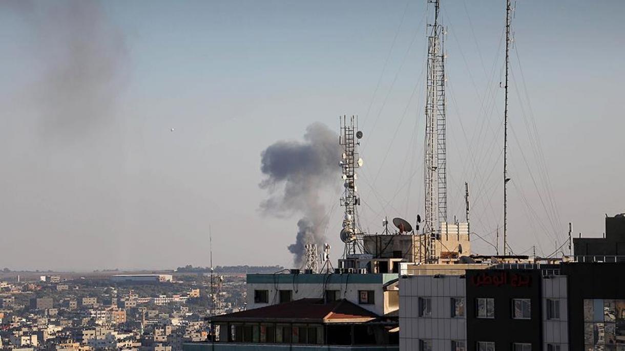 اسرائیل کی طرف سے غزہ پر فضائی حملہ