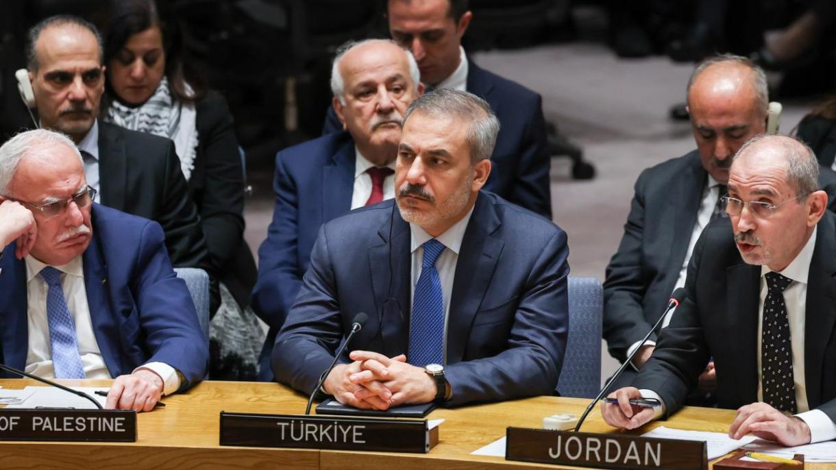 Тюркийе разкритикува СС на ООН за неспособността да разреши израело-палестинския проблем...