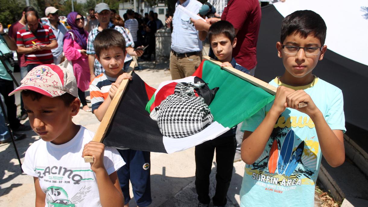 El informe mostró la realidad triste sobre los niños palestinos