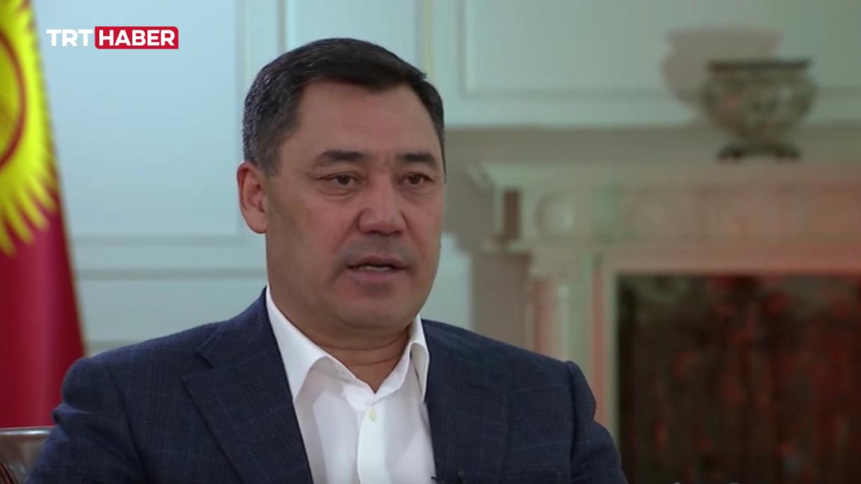 Qırğızıstan Prezidenti Sadır Japarov ilk müsahibəsini TRT-yə verib