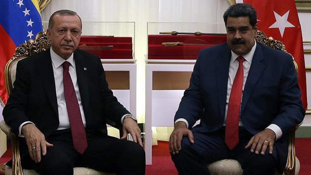 ئەردوغان مادۇرو بىلەن كۆرۈشتى