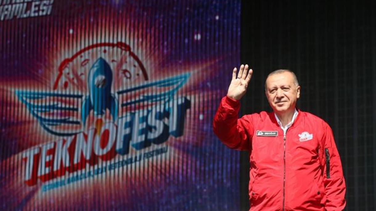 Erdogan “Teknofest 2002-niň Baýrak Gowşurlyş Dabarasyna Gatnaşdy”