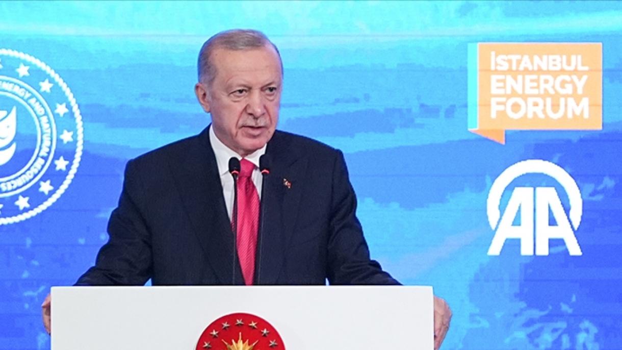 جۇمھۇر رەئىس ئەردوغان: ئېنېرگىيە ساھەسىدە تولۇق مۇستەقىل تۈركىيە بەرپا قىلىش يولىدا ئىلگىرىلەۋاتىمىز