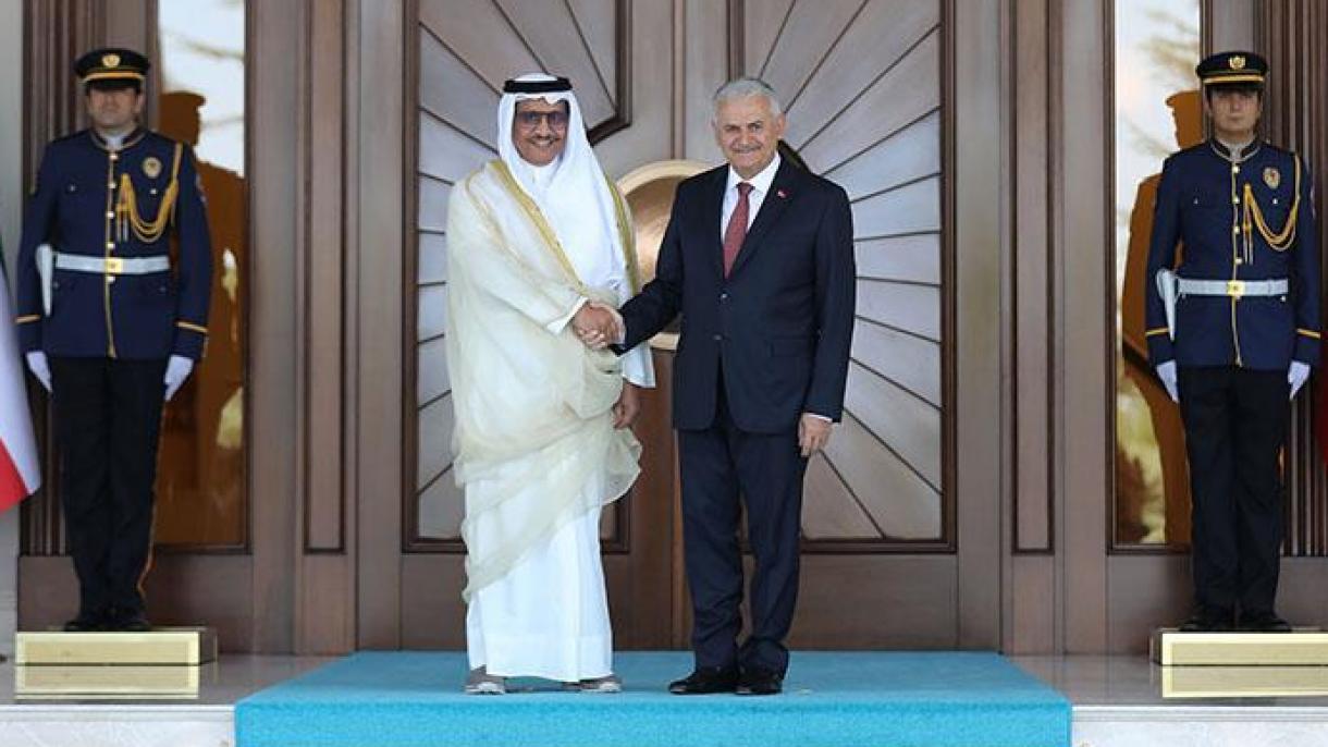 استقبال رسمی از نخست وزیر کویت در انقره