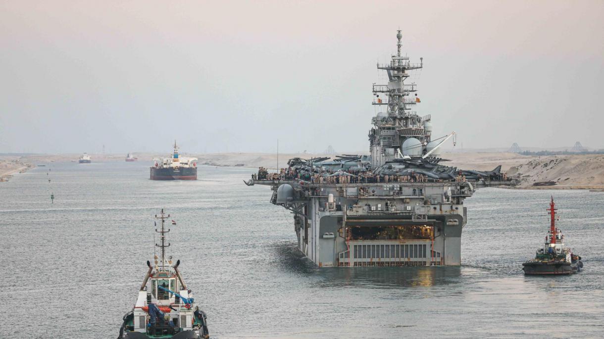 美国在红海的两栖舰艇驶往东地中海