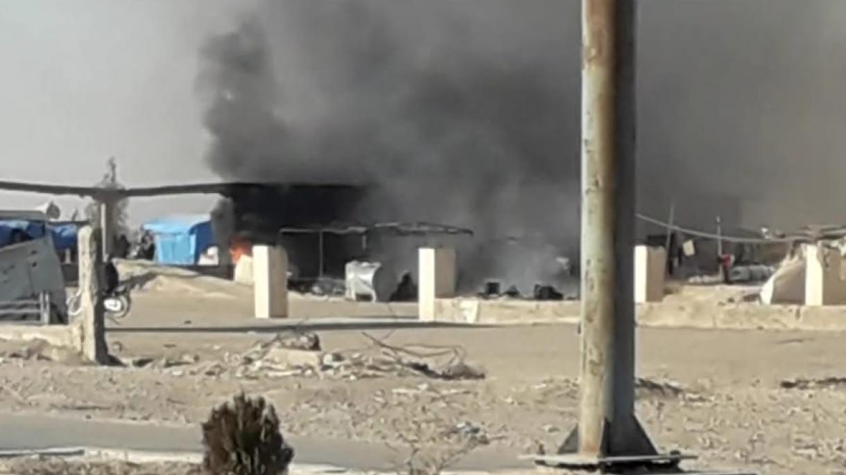 YPG/PKK恐怖组织焚烧难民营