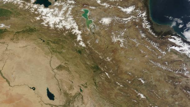 تراز سطح آب دریاچه ارومیه به بالاترین سطح در سه سال اخیر رسید