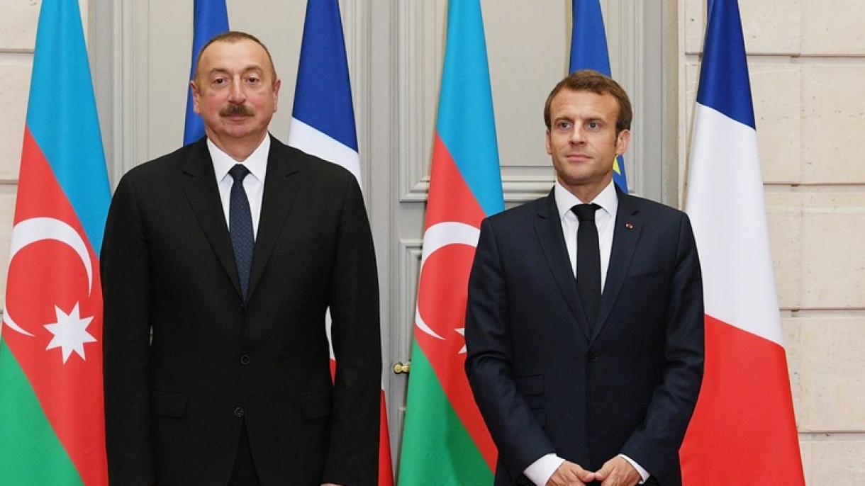 Ilhom Aliyev Fransiya prezidenti bilan muloqot qildi
