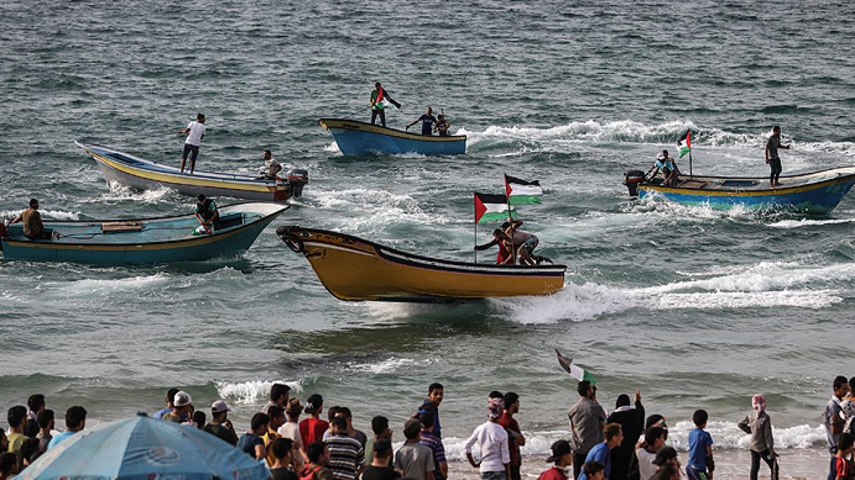کاهش مساحت محیط ماهیگیری برای مردم غزه