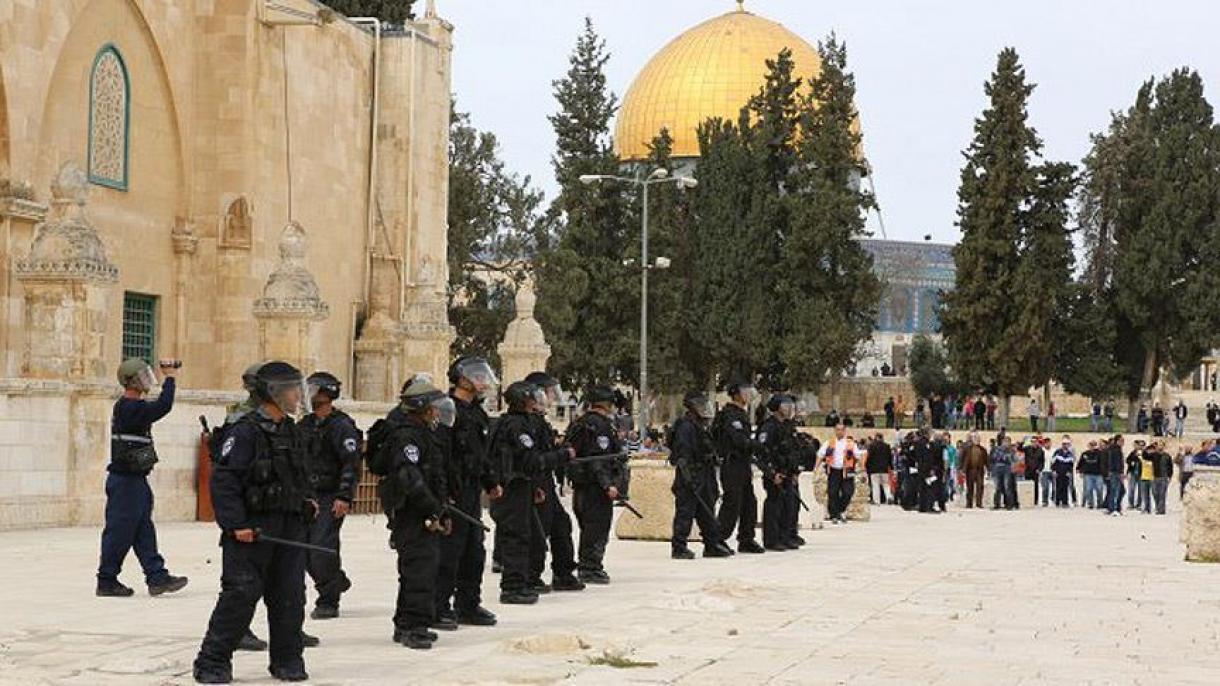 یورش پلیس اسرائیل به مسجدالاقصی