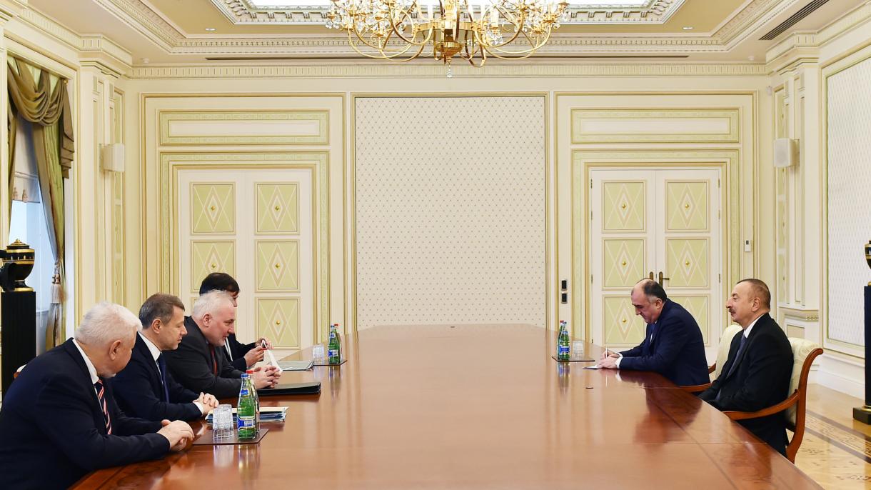 دیدار روسای همردیف گروه مینسک با رئیس جمهوری آذربایجان