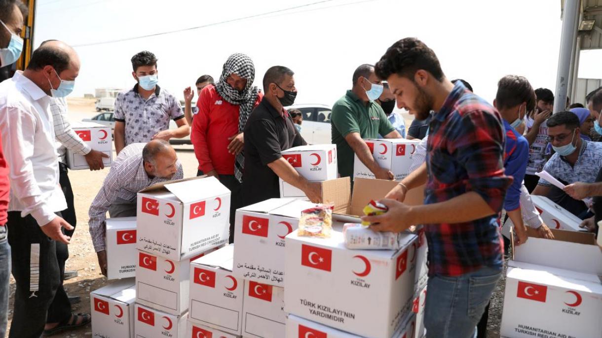 کمکهای بشردوستانه هلال احمر ترکیه به ایزدی ها