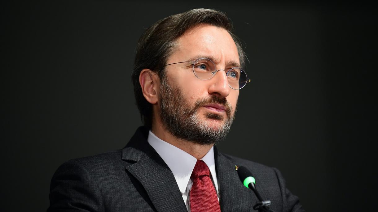 Fahrettin Altun Ysraýylyň Anadoly habarlar agentligine we TRT guran hüjümlerini ýazgardy