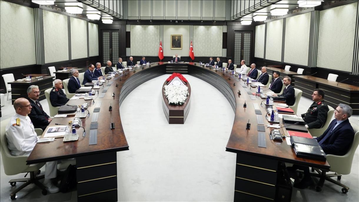 شورای امنیت ملی تورکیه تحت ریاست رجب طیب اردوغان تشکیل جلسه داد