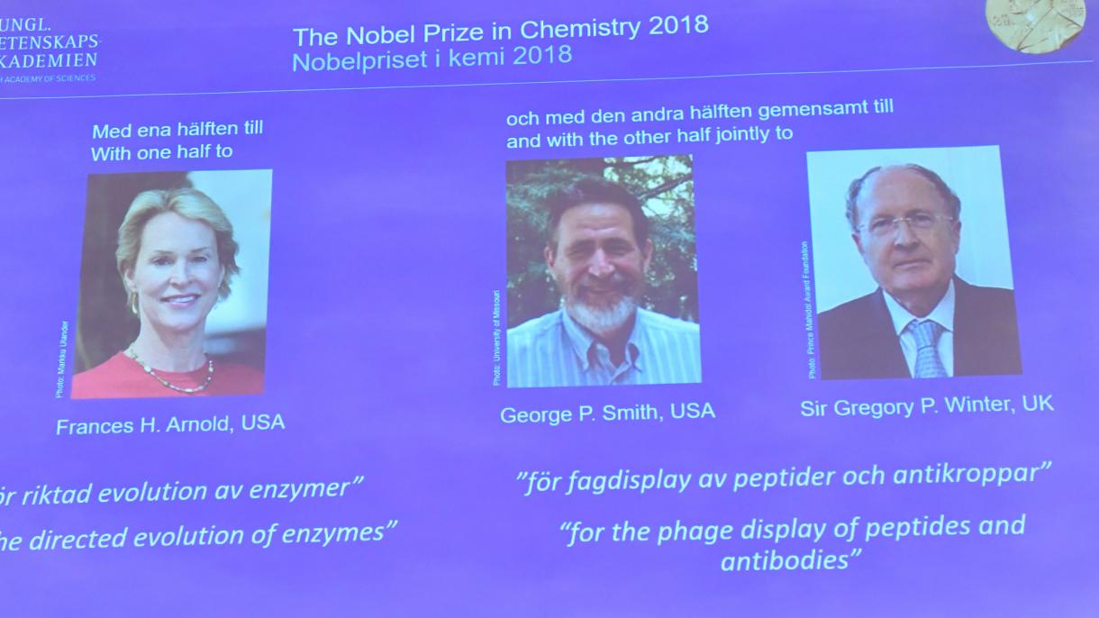 کیمیا کے نوبل انعام کا اعلان کر دیا گیا،2 امریکی اور 1 برطانوی محقق شامل