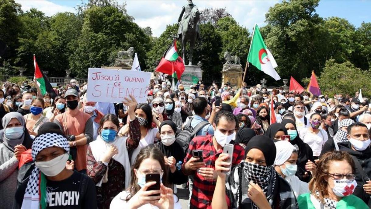 تظاهرات در بلژیک علیه طرح الحاق کرانه باختری به اسرائیل