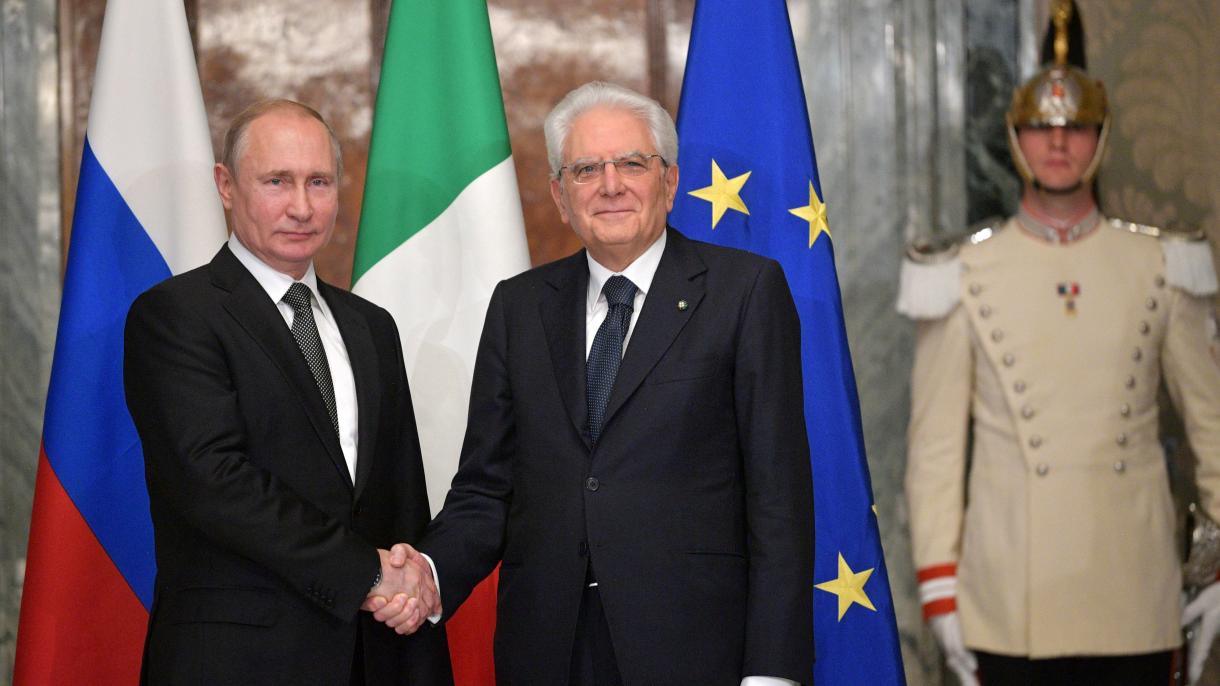 Putin na Itália acusou a OTAN da situação agravada na Líbia