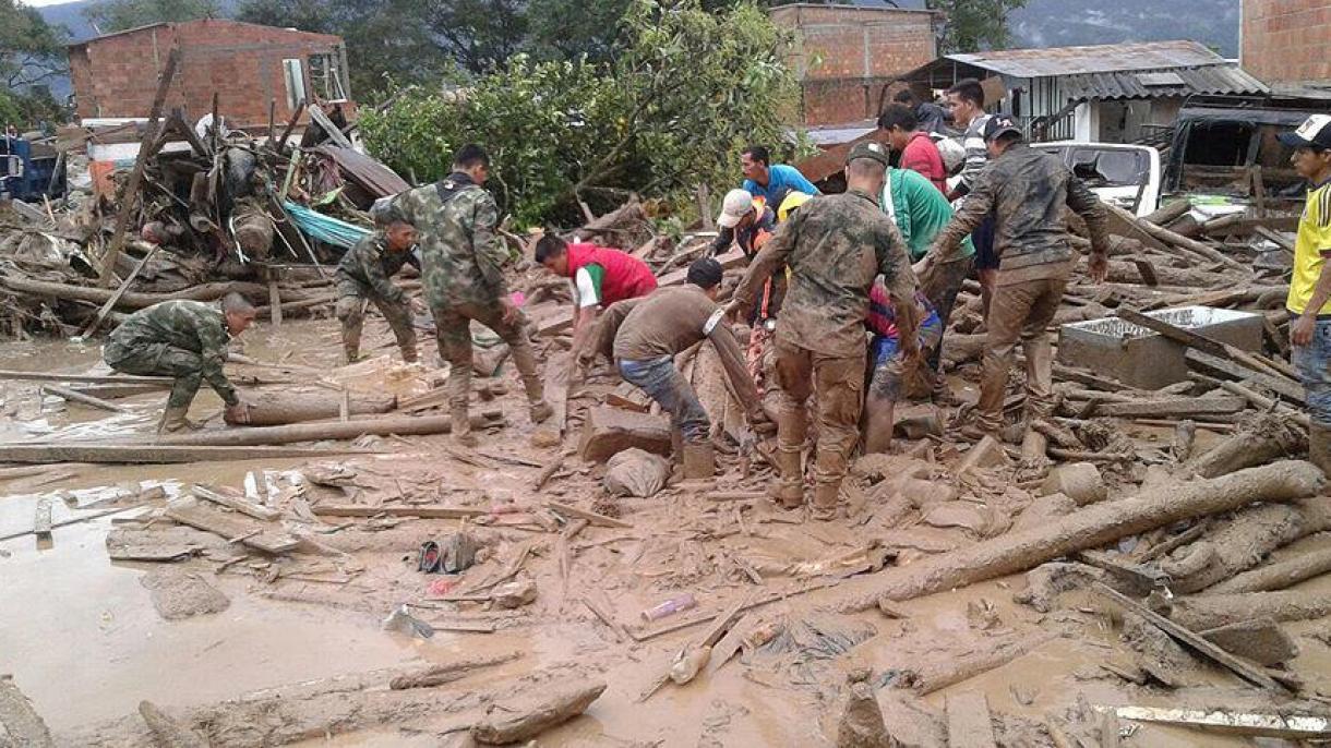 哥伦比亚洪灾夺取273条人命