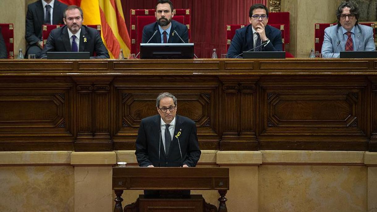 Quim Torra a jövő heti katalán nemzeti ünnepen való tömeges részvételre szólított fel