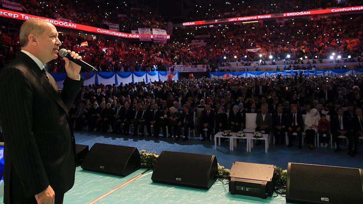 سخنرانی اردوغان در 6 امین کنگره عادی حزب عدالت و توسعه در استانبول