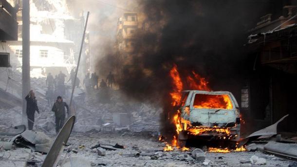 شام میں خود کش حملہ دو افراد ہلاک