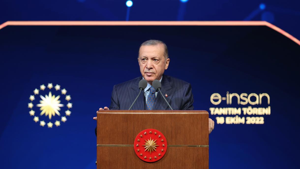 Președintele Erdoğan a rostit un discurs în cadrul programului ”E-Om”
