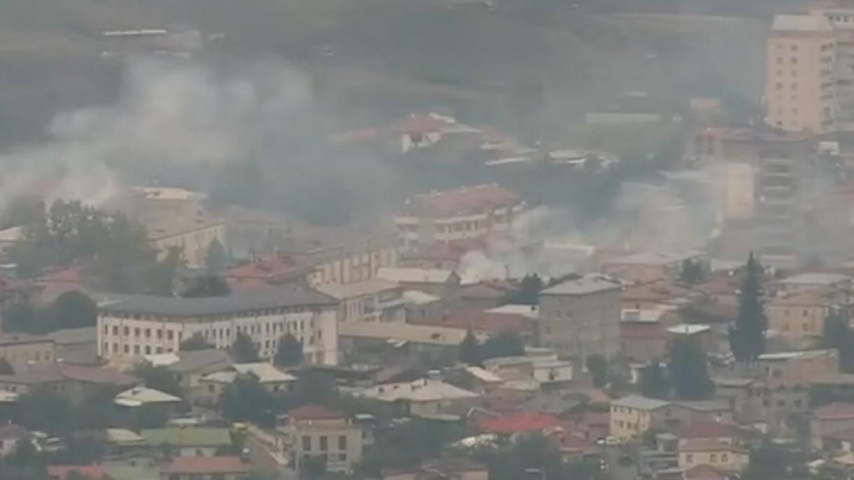 阿塞拜疆：“亚美尼亚人在汉肯迪市蓄意纵火”