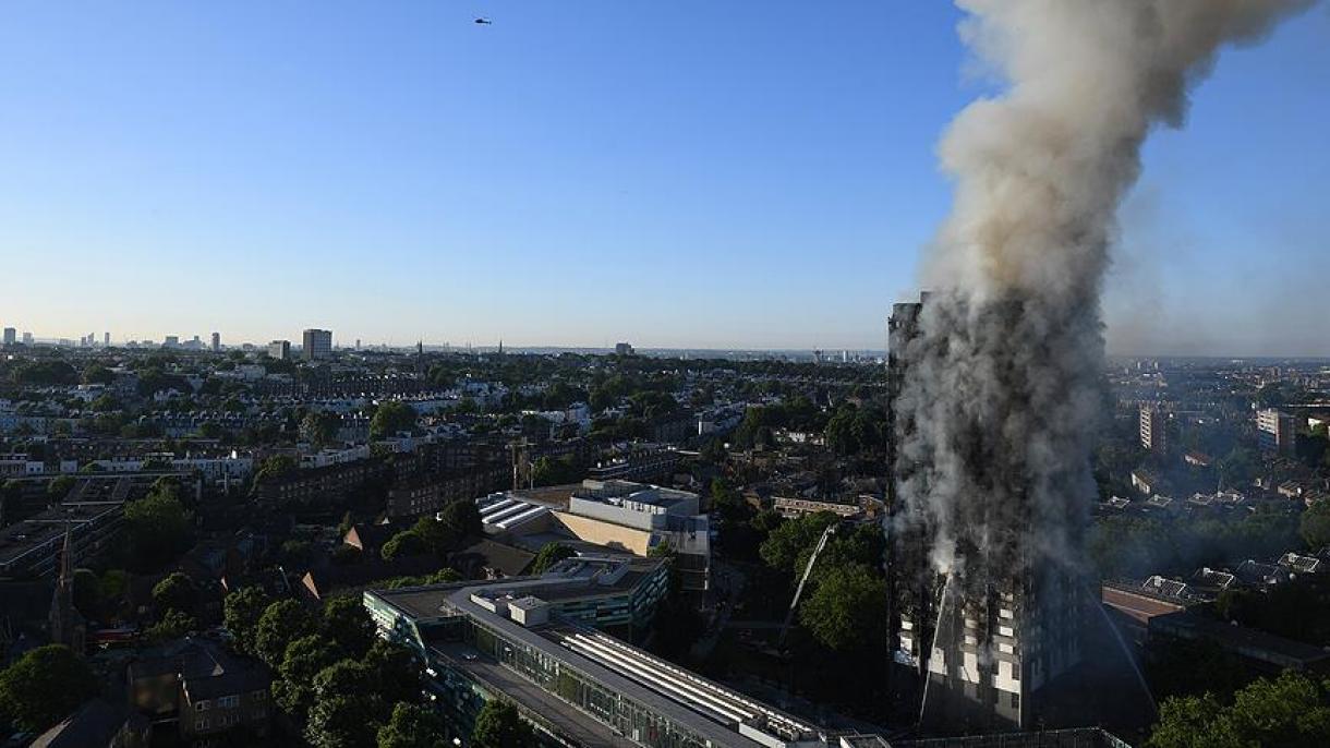 بیلان آتش سوزی در ساختمانی در لندن