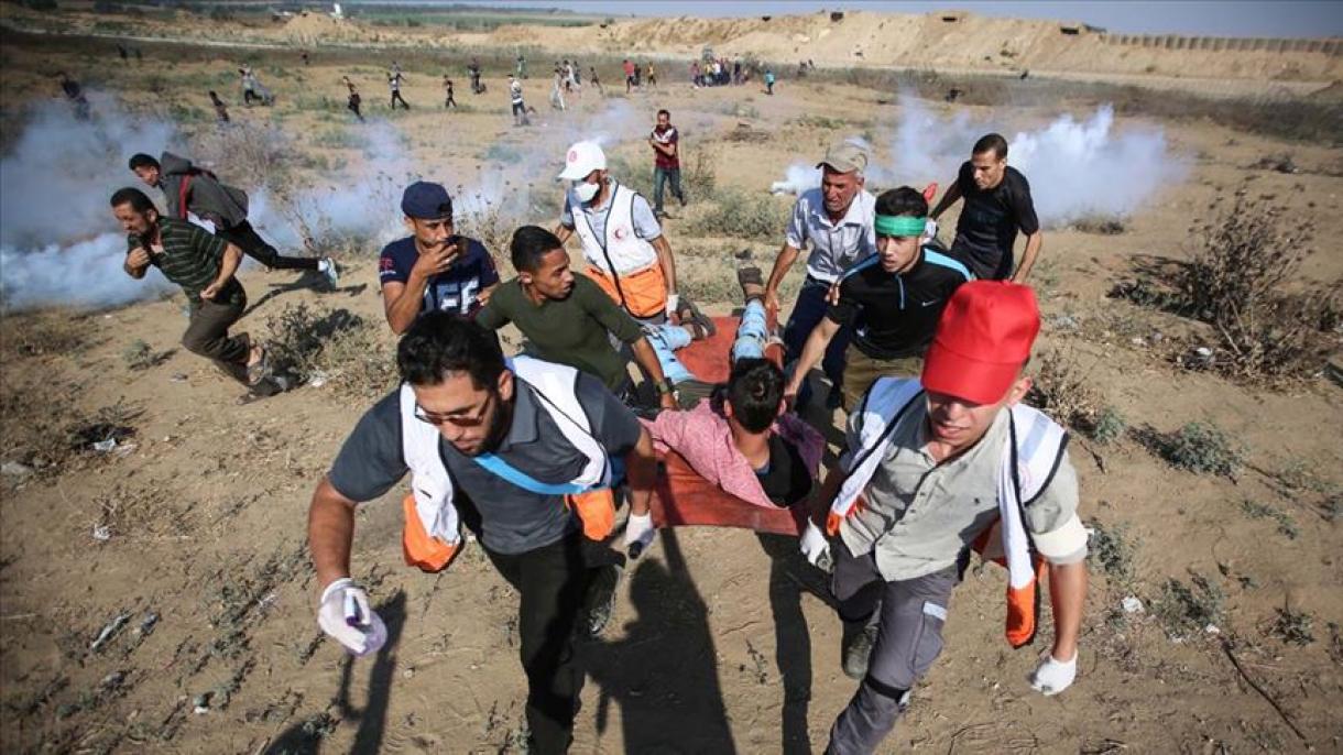 4 Παλαιστίνιοι τραυματίστηκαν στην επέμβαση των ισραηλινών δυνάμεων στους διαδηλωτές