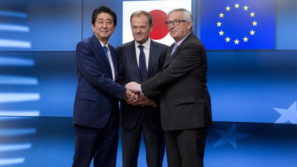 یورپین یونین اور جاپان کے درمیان آزاد تجارتی معاہدے پر دستخط