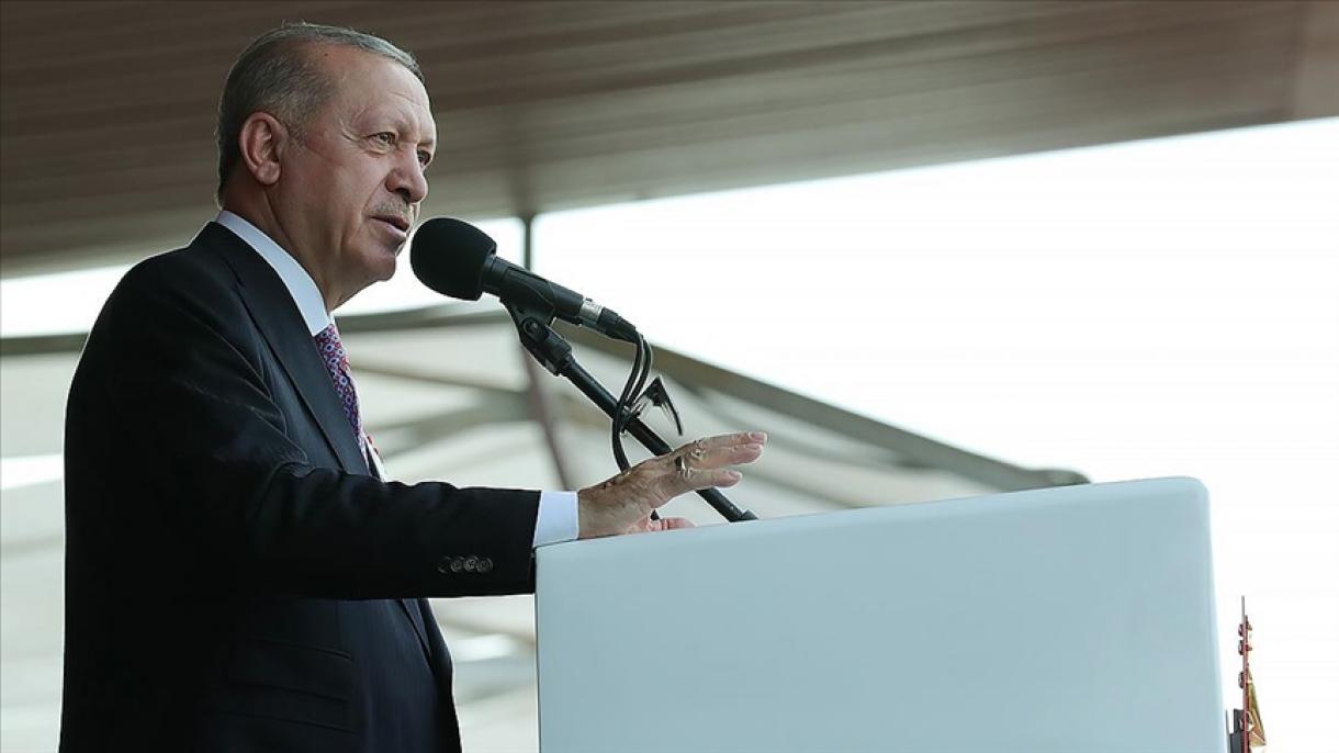 اردوغان: هرگز کسی نمی تواند مانع ساخت تورکیه بزرگ و قدرتمند شود